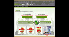 Desktop Screenshot of debtorscertificate.net